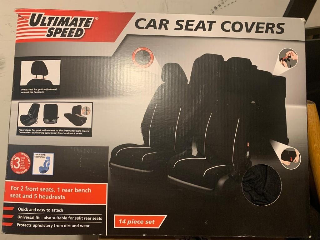 Autostoel Cover 12-delig, Auto-onderdelen, Interieur en Bekleding, Ophalen of Verzenden, Nieuw