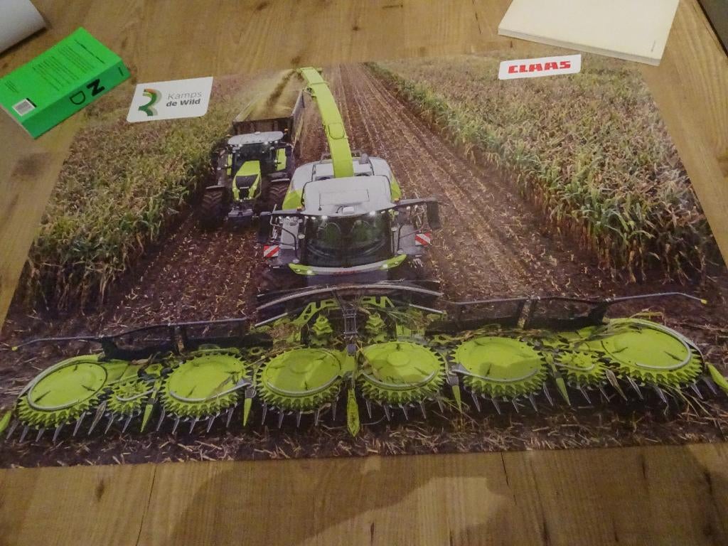 Een mooie claas jaguar hakselaar poster, Ophalen of Verzenden, Zo goed als nieuw, Folder