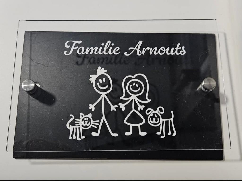 Naambord / huisnummerbord (gepersonaliseerd), Ophalen of Verzenden, Nieuw