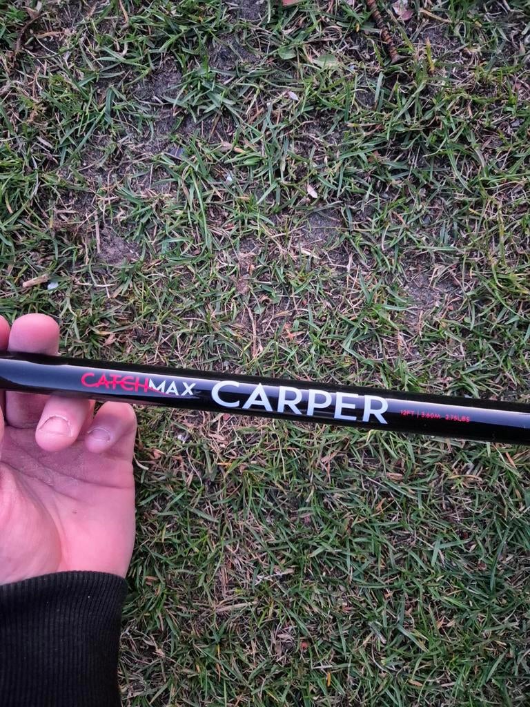 2x catchmax carper hengels + molens, Watersport en Boten, Ophalen of Verzenden, Nieuw, Werphengel