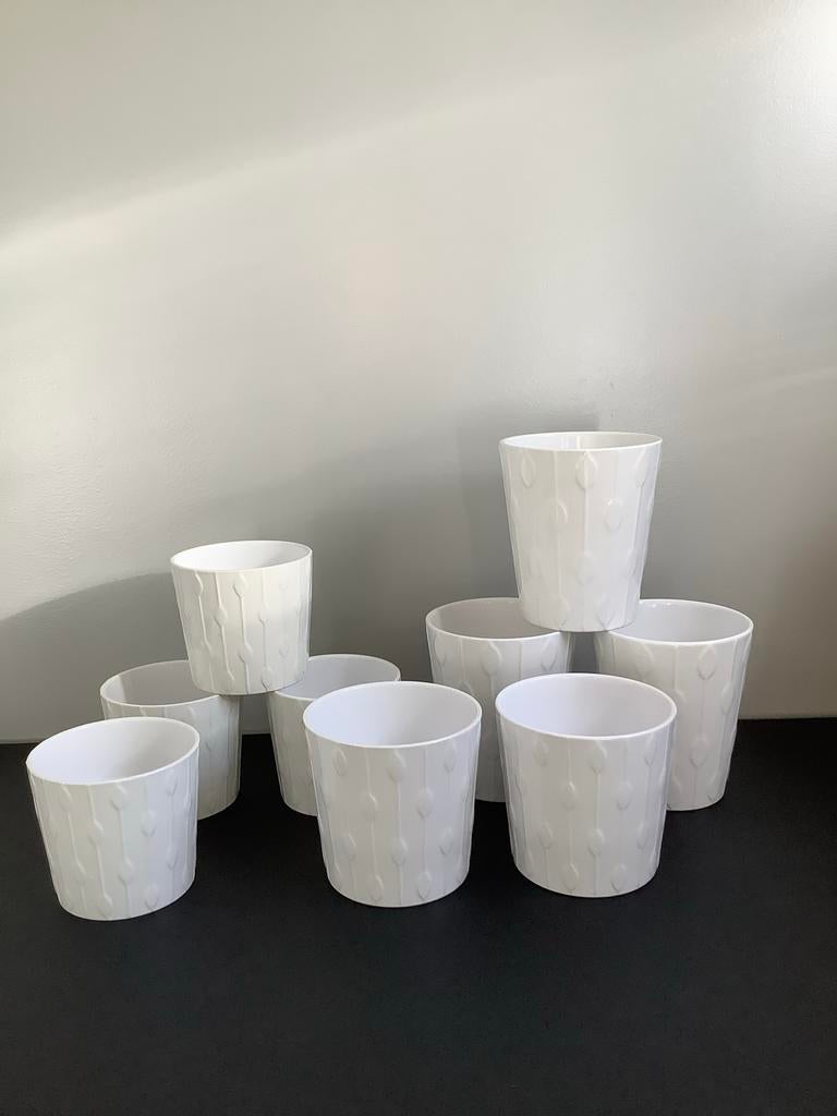 IKEA KARDEMUMMA Bloempotten - Set van 9, Tuin en Terras, Bloempotten, Ophalen, Gebruikt, Rond, Binnen