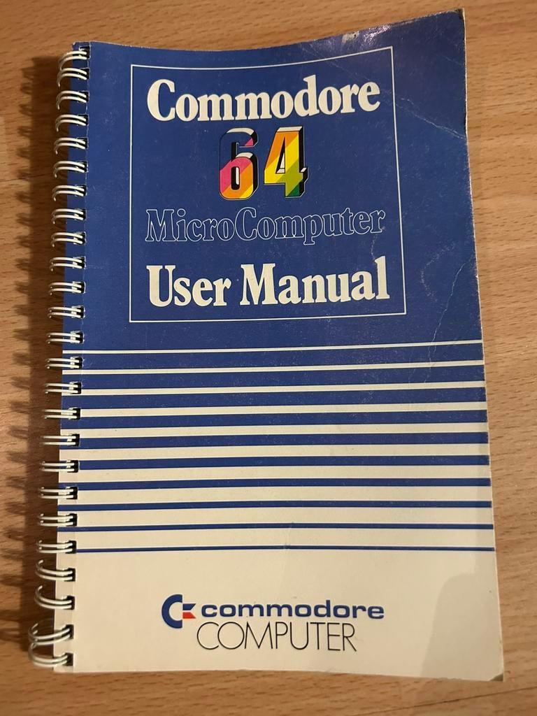 Commodore 64 MicroComputer User Manual (blauw/zwart/wit), Computers en Software, Ophalen of Verzenden