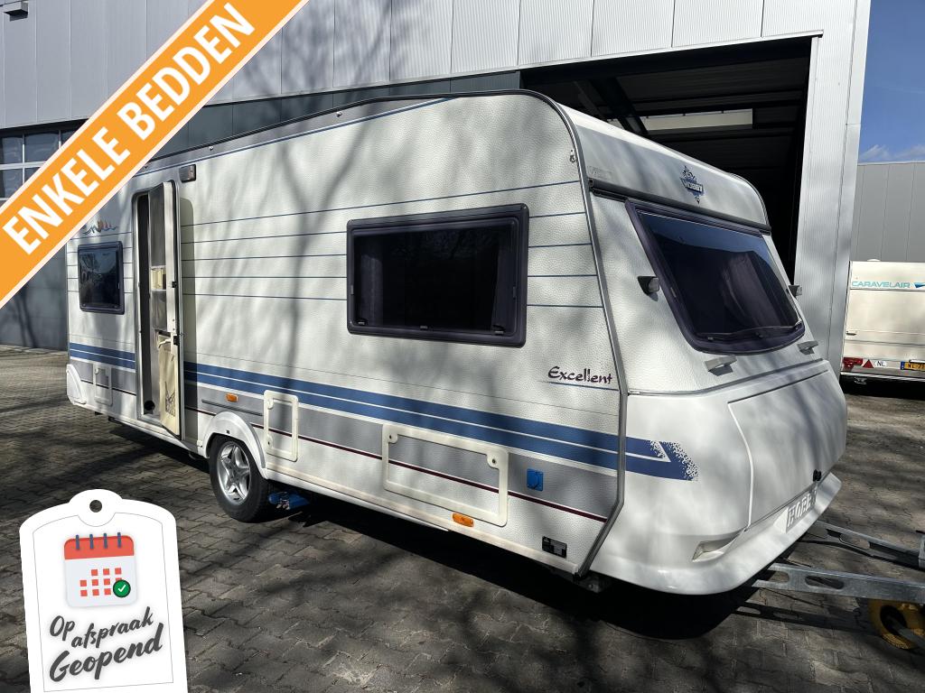 Hobby Excellent 495 UL ENKELEBEDDEN - MOVER - TENT!, Hobby, Bedrijf, 4 tot 5 meter, Overige typen