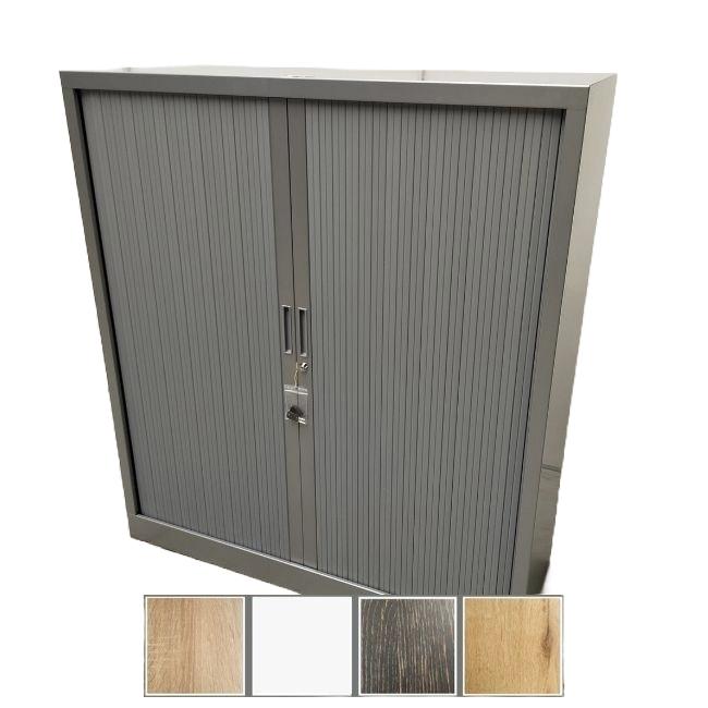 NIEUWE roldeurkast grijs - 135x120x43 cm, Niet ingevuld, Nieuw, Niet ingevuld, Niet ingevuld