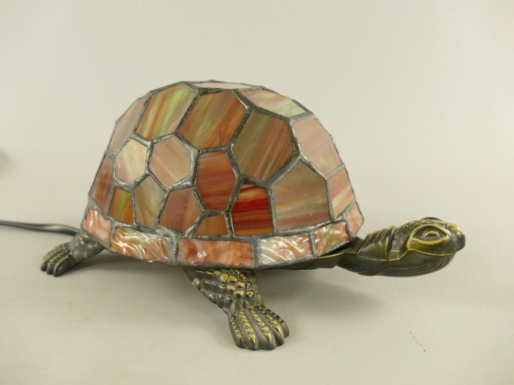Tiffany Schildpadlamp Rood E14 - 22 cm, Onbekend, Ophalen of Verzenden, Onbekend, Onbekend