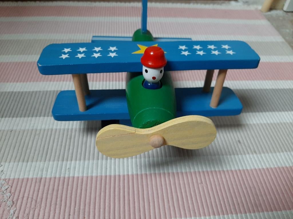 Speelgoed vliegtuig van hout, Ophalen of Verzenden