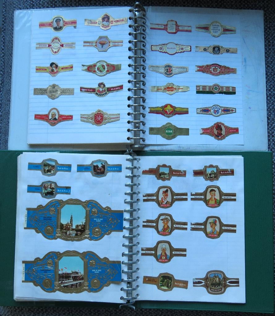 Sigarenbandjes Oud - 2 ringbanden, Ophalen, Gebruikt, Sigarenbandjes