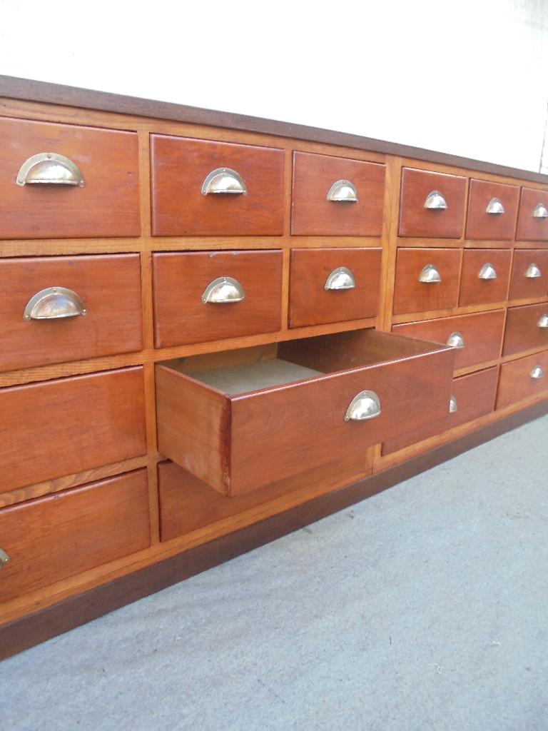 Mooie ladekast winkelkast apothekerskast, Ophalen of Verzenden, Gebruikt, 50 tot 75 cm, 200 cm of meer