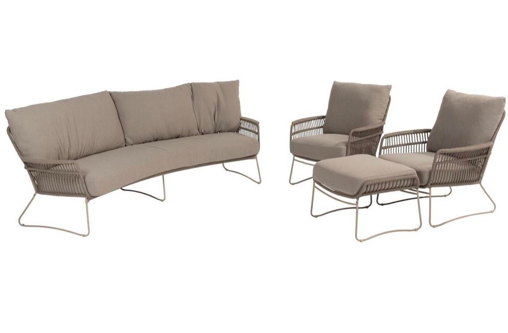 Koopje! 4 Seasons Outdoor Botanic loungeset met voeten, Ophalen, Nieuw, Ovaal, Overige materialen