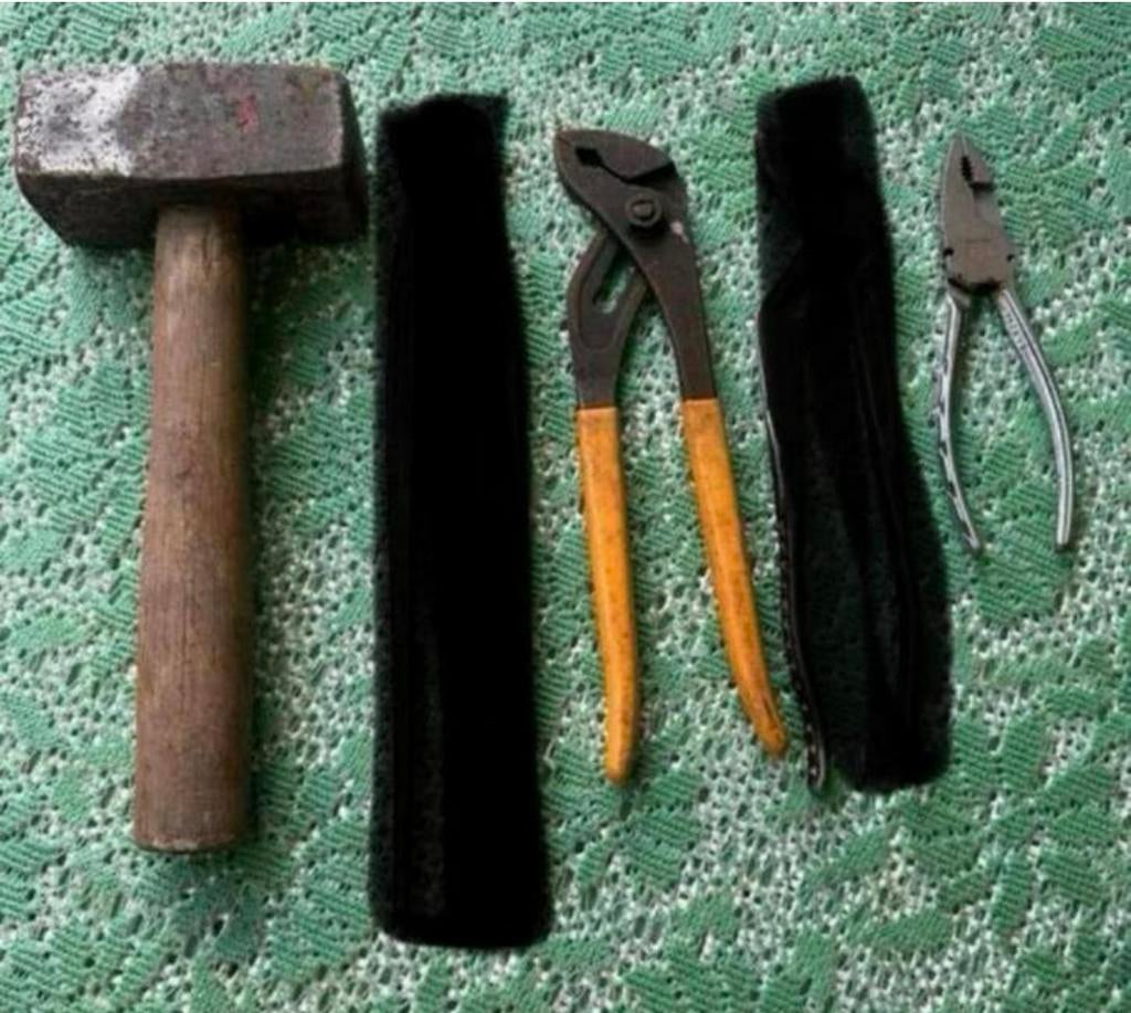 Drietal oud klassiek gereedschap een vuistje 1,5 kg, Ophalen of Verzenden, Zo goed als nieuw