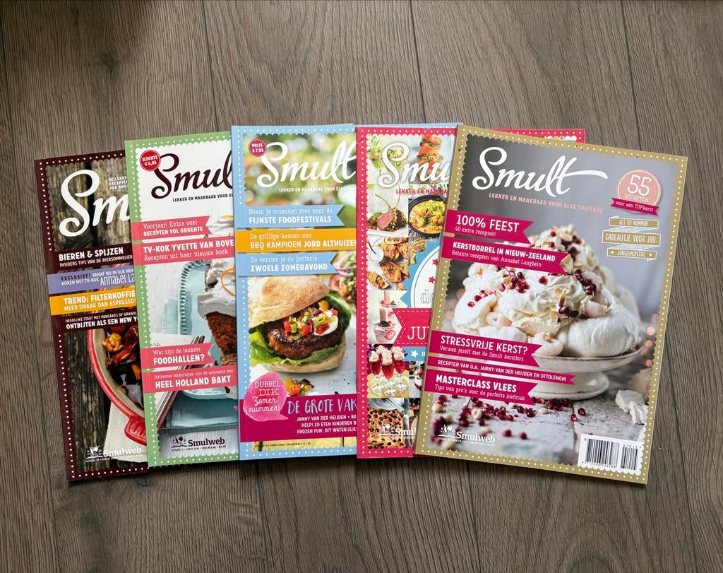 Smult Kooktijdschriften Collectie - 4 Nummers, Gelezen, Voorgerechten en Soepen, Ophalen of Verzenden, Gezond koken