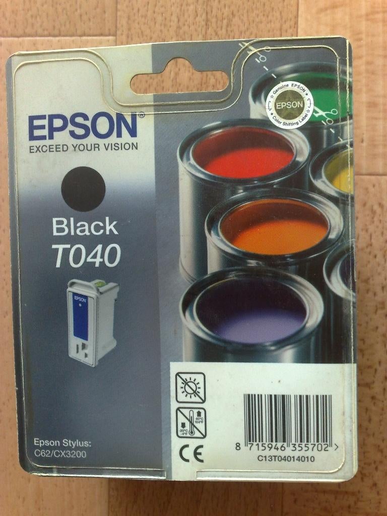 Epson T040 Black Ink Cartridge, Ophalen of Verzenden, Nieuw