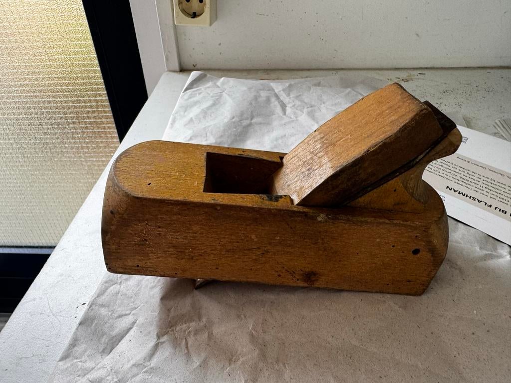 Vintage houten schaaf - Klassiek gereedschap voor houtbewerk, Ophalen, Gebruikt