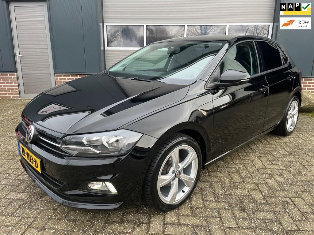 Volkswagen Polo 1.0 TSI Comfortline-Carplay-Navigatie-Cruise, Voorwielaandrijving, Euro 6, Zwart, Origineel Nederlands