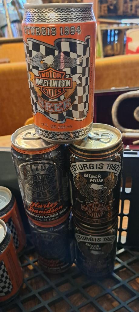 Harley Davidson bierblikjes uit 1994 Amerikaanse decoraties, Ophalen, Overige typen