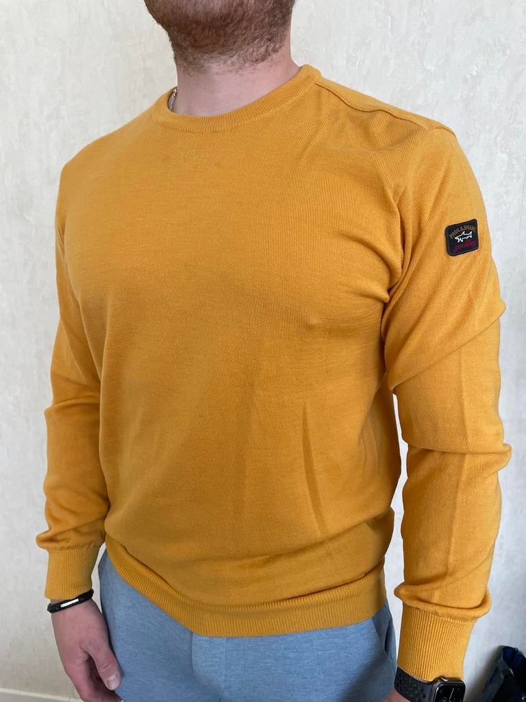 Paul & shark trui geel maat L, Ophalen of Verzenden, Zo goed als nieuw, Maat 52/54 (L), Geel