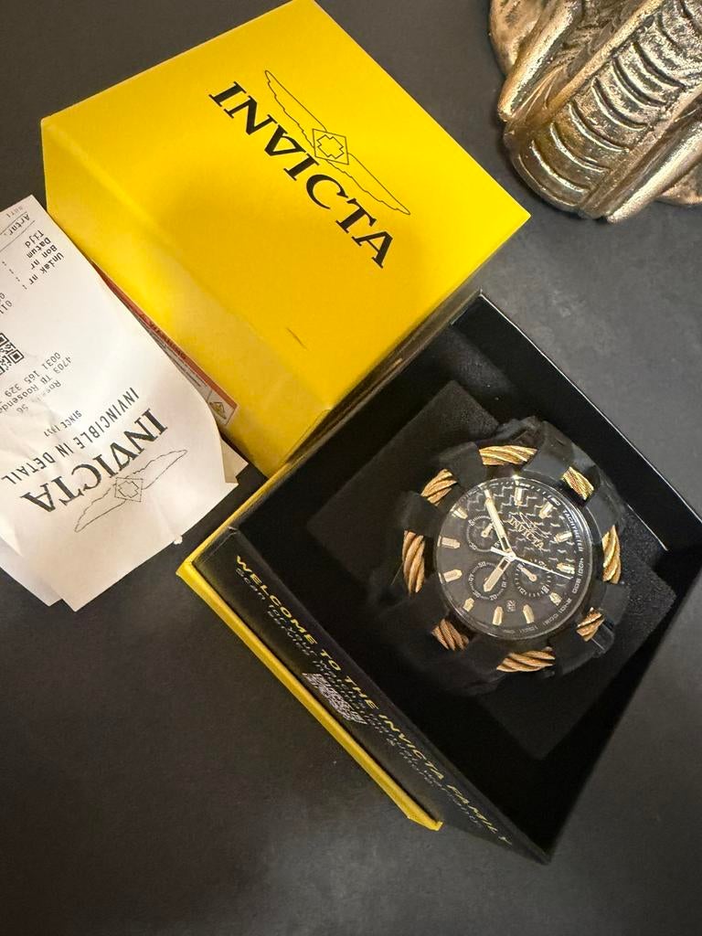 Invicta heren horloge, Sieraden, Tassen en Uiterlijk, Horloges | Heren, Overige merken, Overige materialen, Polshorloge, Overige materialen