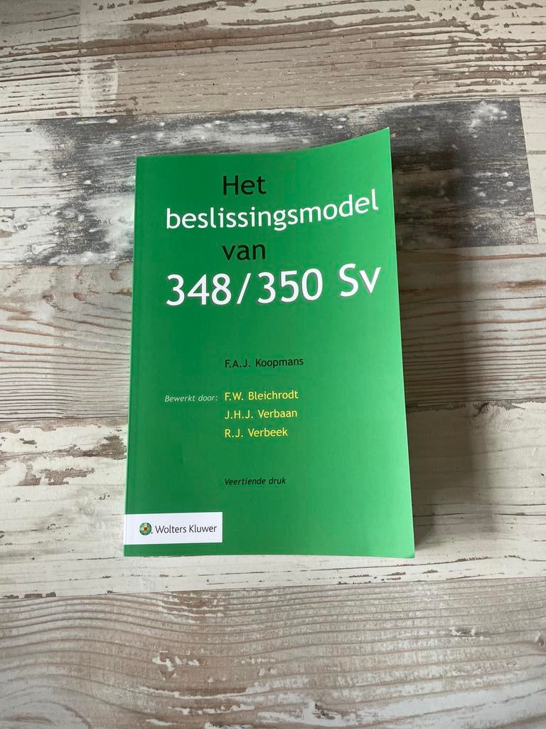 Het beslissingsmodel van 348/350 Sv - Rechtenstudie boek, Ophalen of Verzenden, Gamma, Nieuw, WO