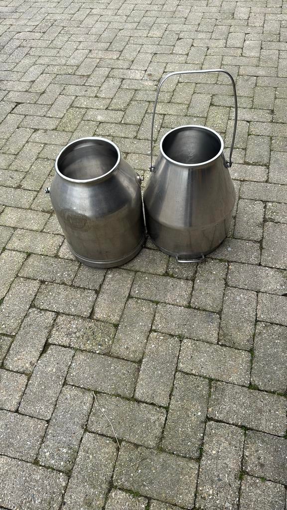 RVS kannen, Overige materialen, Rond, Ophalen of Verzenden, Zo goed als nieuw