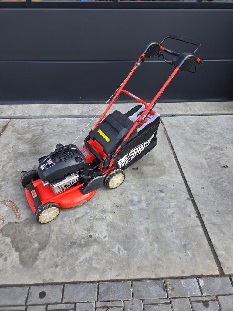 Sabo grasmaaier, Ophalen, Gebruikt, Opvangzak