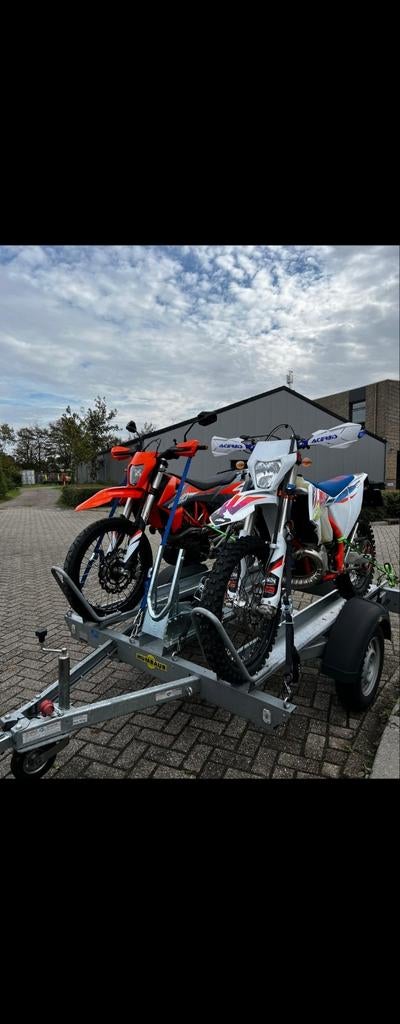 Humbaur motortrailer voor 3 motoren, Ophalen of Verzenden, Gebruikt