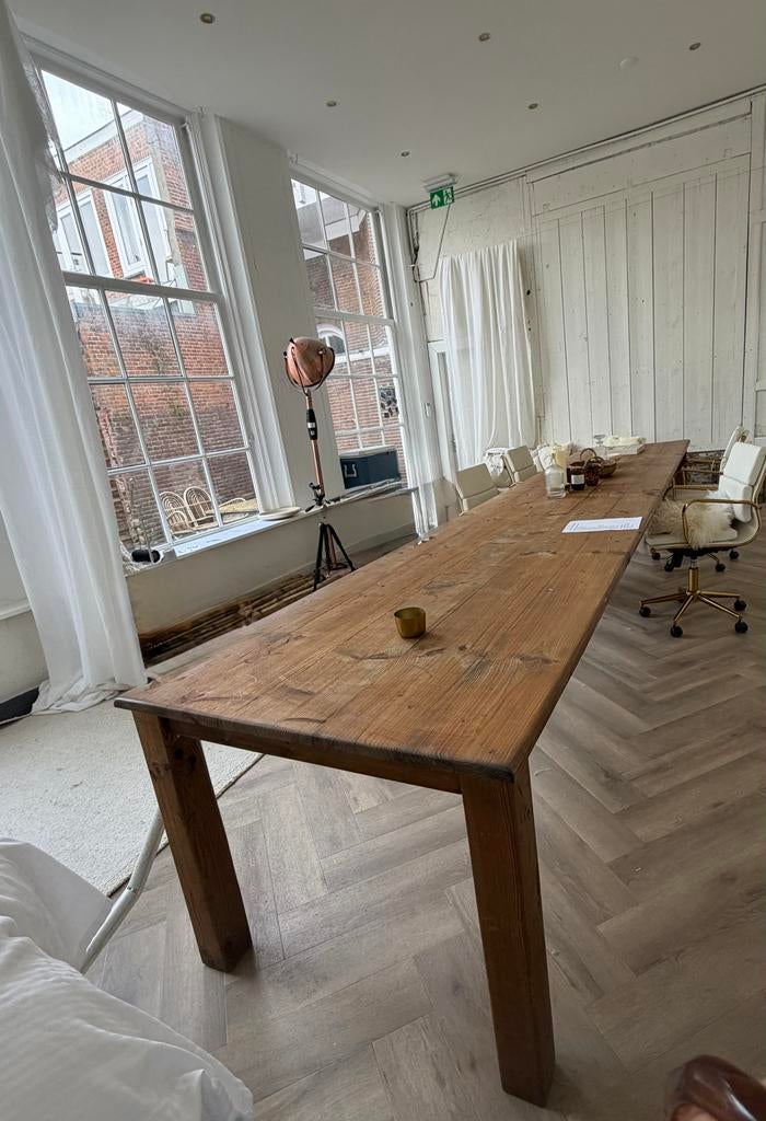 Robuuste eettafel XXL 503,5 cm lang, Ophalen, Gebruikt, 200 cm of meer, 50 tot 100 cm