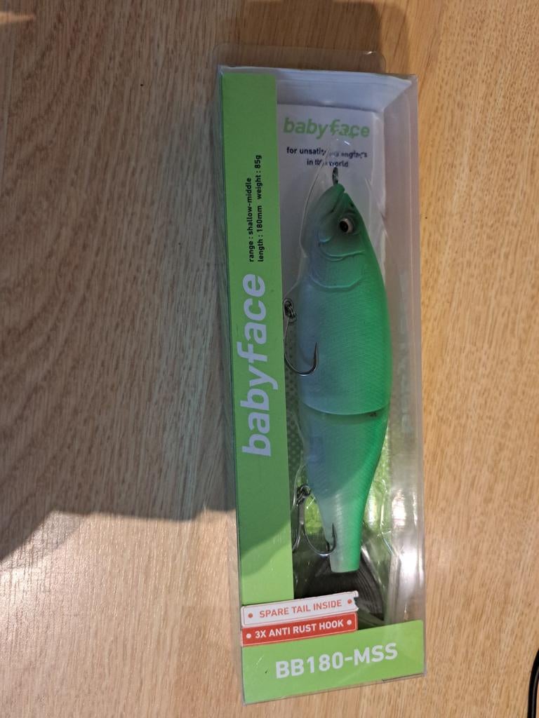 Babyface BB180MSS Glidebait- 1x meegevist, Watersport en Boten, Ophalen of Verzenden, Zo goed als nieuw, Kunstaas