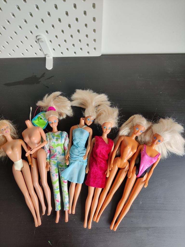 Barbie lot voor OOAK / reroot / restauratie (1988–1989), Verzamelen, Poppen, Ophalen of Verzenden, Gebruikt