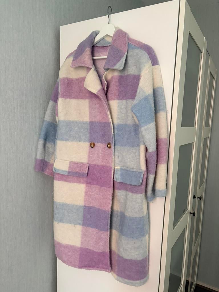 Lange pastel tussenjas, Ophalen of Verzenden, Zo goed als nieuw