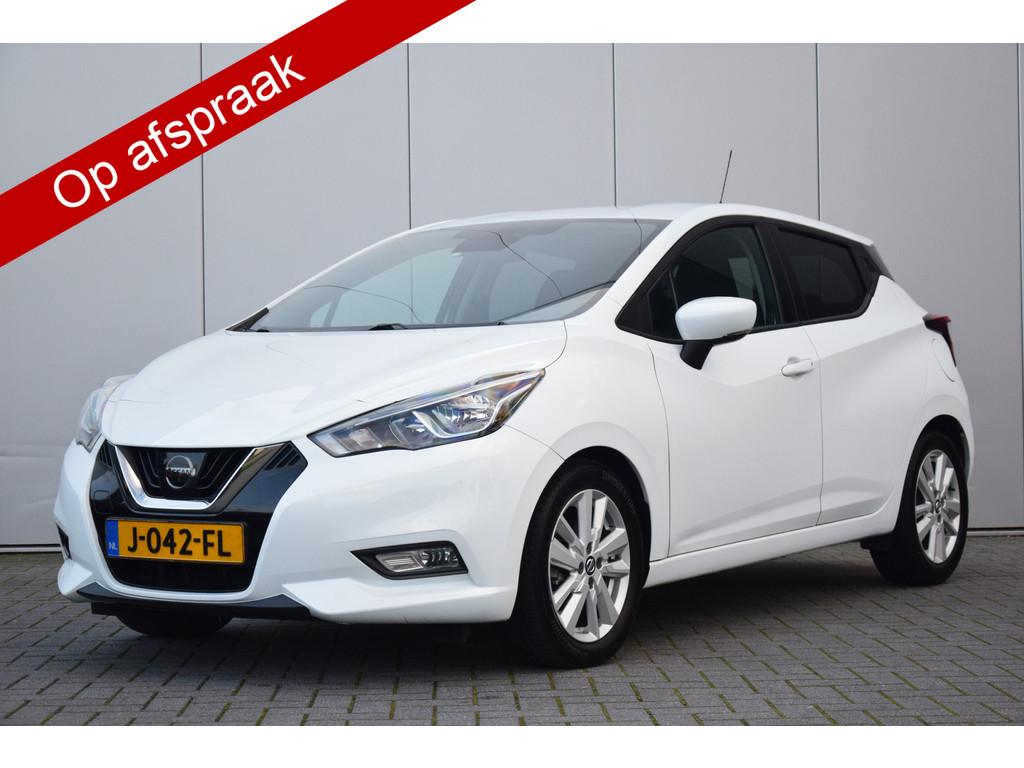 Nissan Micra 1.0 IG-T N-Connecta Navi/Camera/Carplay/Dab Pri, Voorwielaandrijving, Euro 6, Wit, Grijs