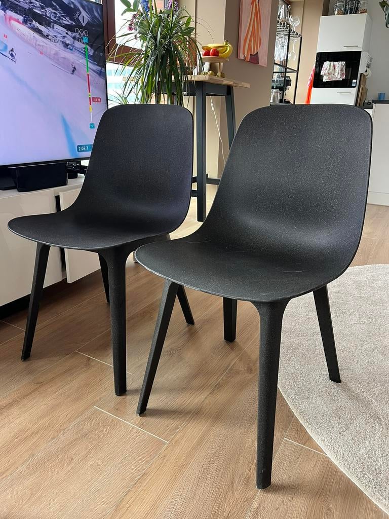 Zwarte eerkamerstoelen, Ophalen, Gebruikt, Zwart, Twee