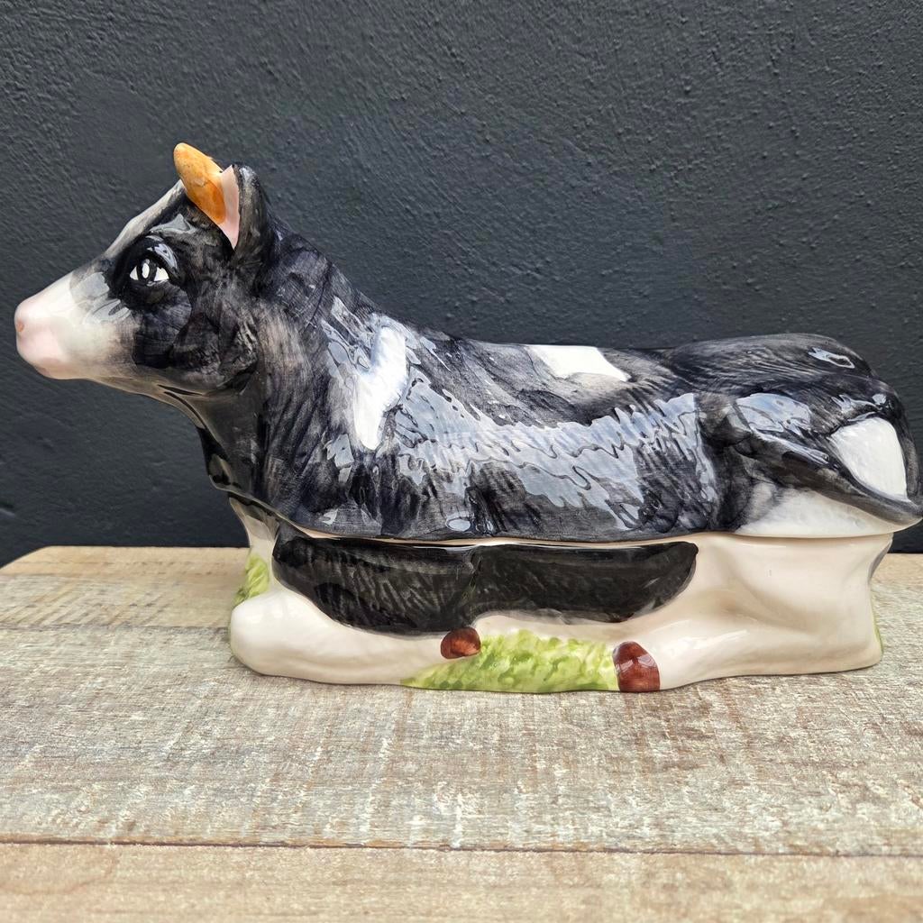 Michel Caugant terrine koe, gesigneerd, Antiek en Kunst, Ophalen of Verzenden