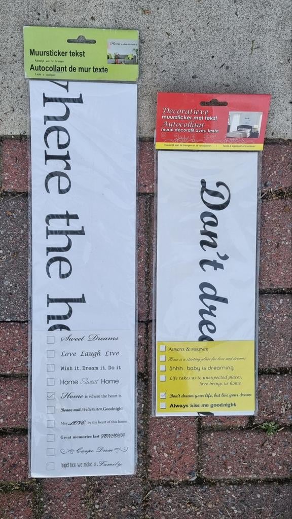 GRATIS af HALEN. TEKSTSTICKERS, Ophalen, Nieuw