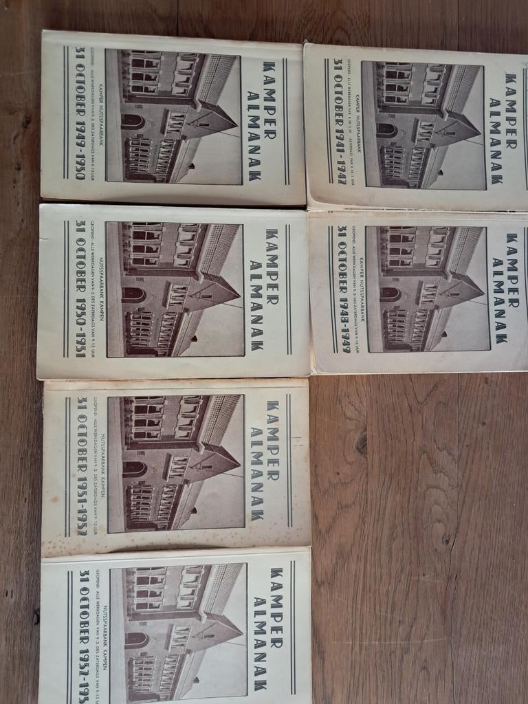 Kamper almanak te koop  1941/1942 en 1948 tot 1953, Ophalen of Verzenden, Overige landen