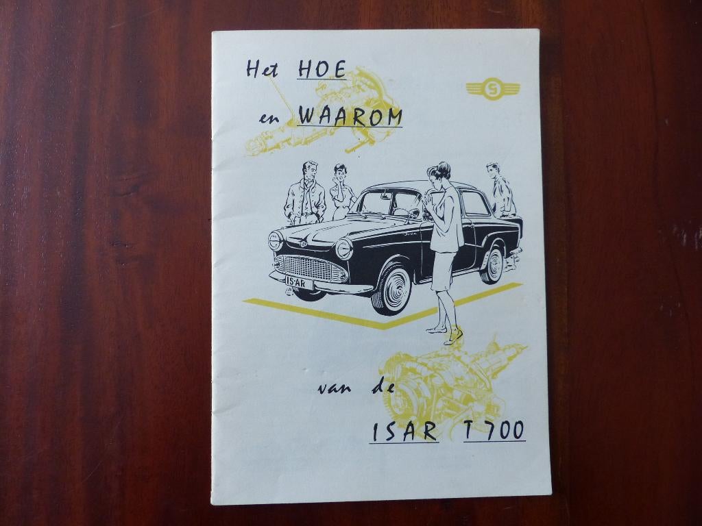 Glas Isar T 700 brochure 1958   zeldzaam, Verzenden, Zo goed als nieuw, Overige merken
