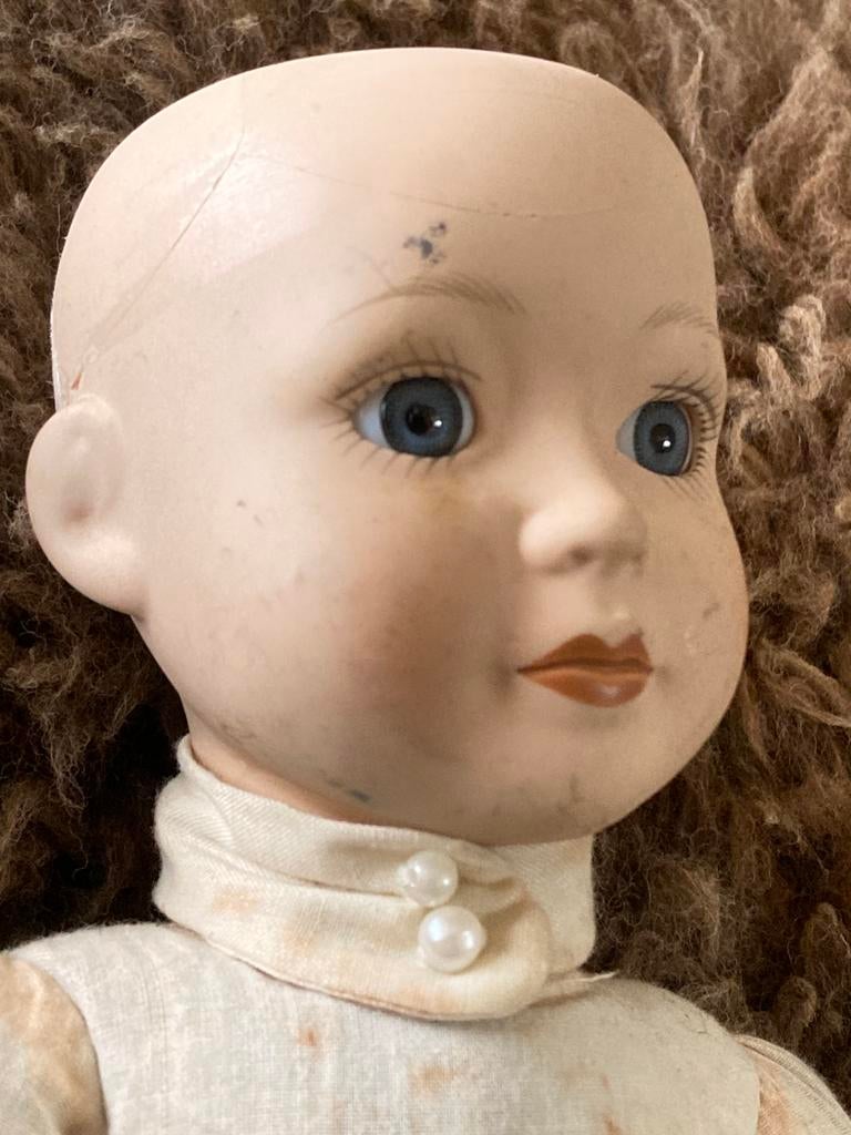 Brocante popje, Ophalen of Verzenden, Gebruikt, Pop