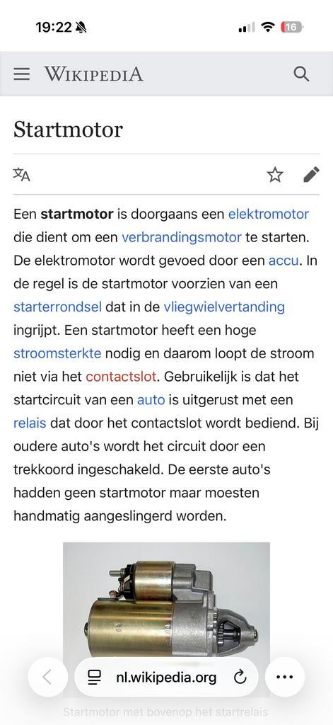 Originele Startmotor Samofa 4DQ 4DQ45 4DQ50, Ophalen of Verzenden, Gebruikt, Motor en Techniek
