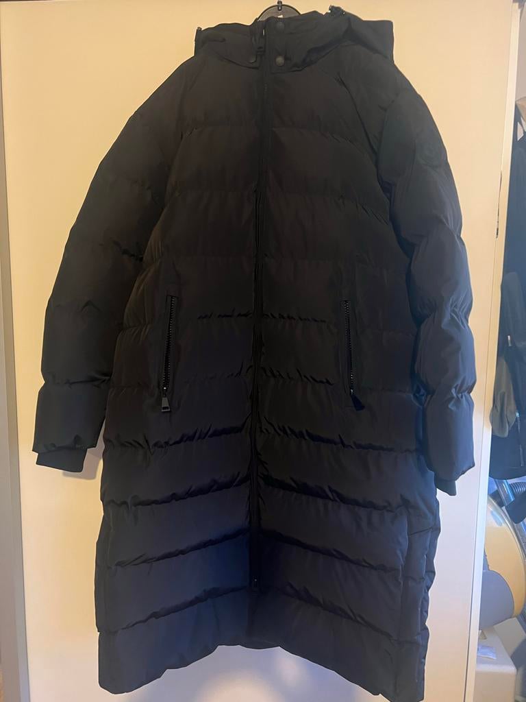 Airforce lange jas, Kleding | Dames, Jassen | Winter, Ophalen of Verzenden, Nieuw, Maat 42/44 (L), Zwart