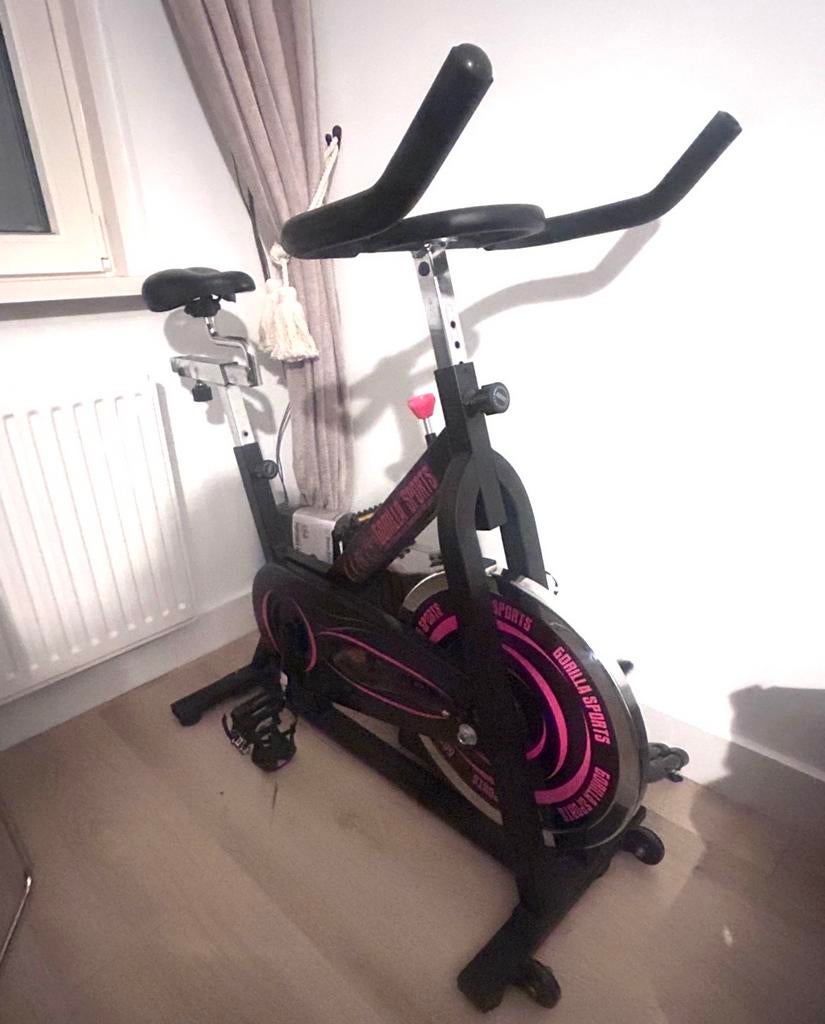 Spinningfiets hometrainer Gorilla Sports, Ophalen, Gebruikt, Spinningfiets, Metaal