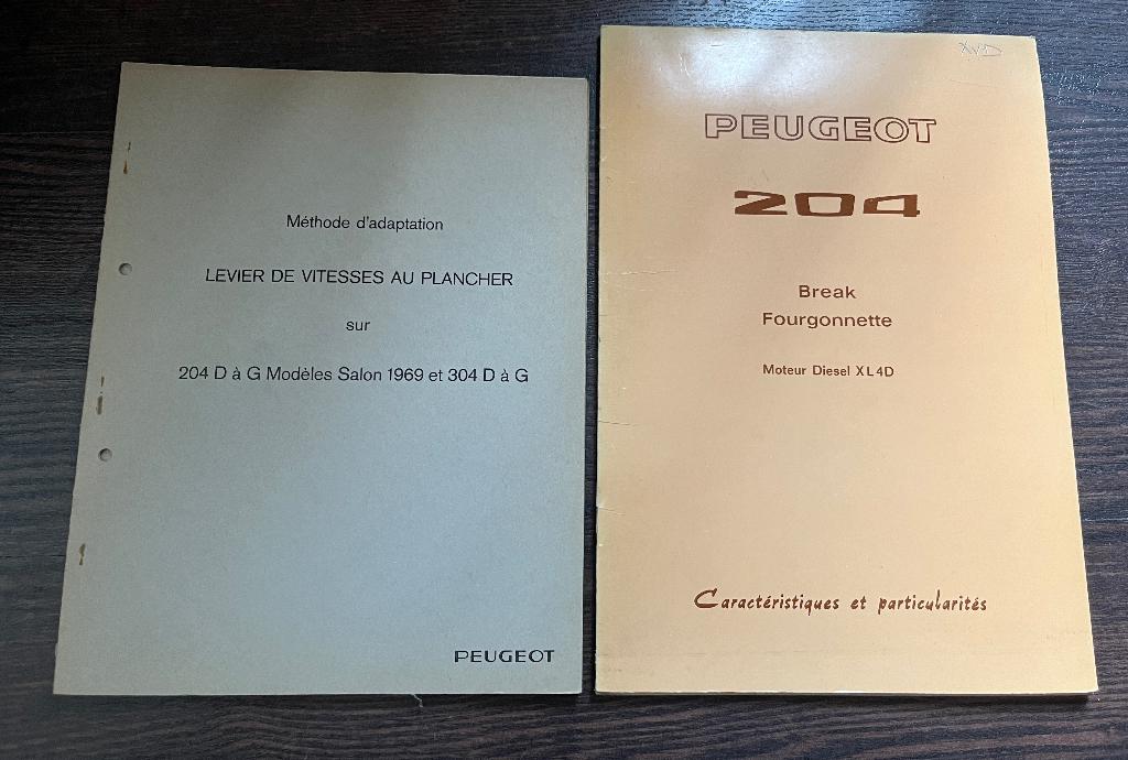 Technische dealerdocumentatie Peugeot 204, Ophalen of Verzenden