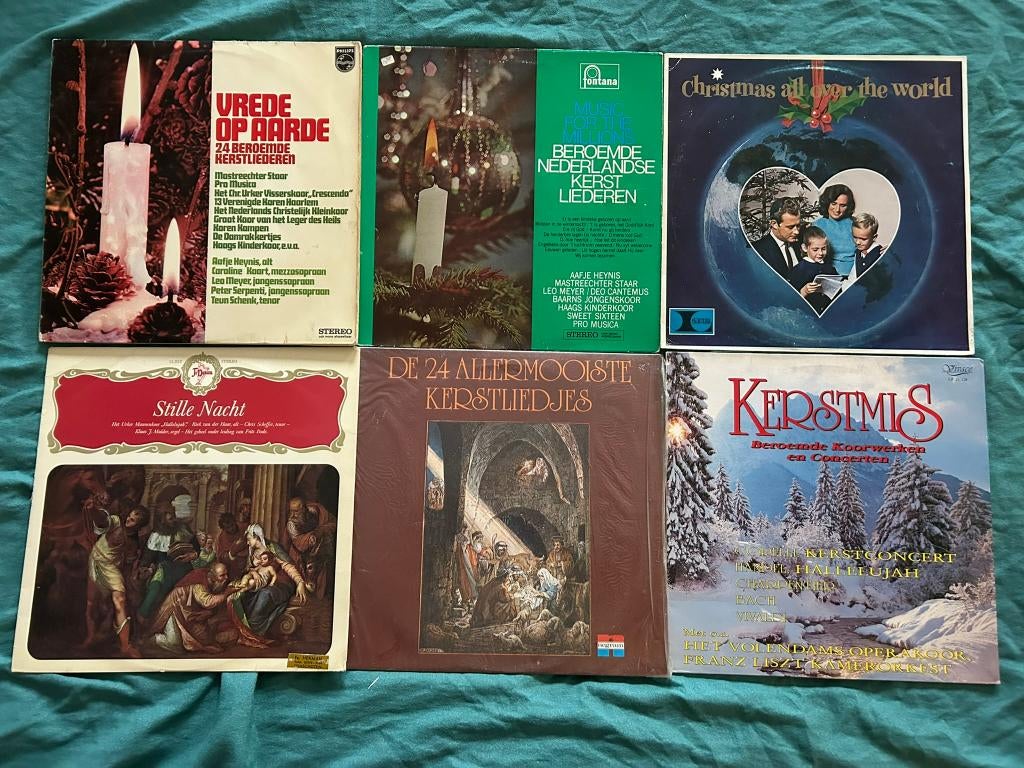 22 LP's Kerstmuziek traditioneel (ook per stuk te koop), Diversen, Kerst, Ophalen of Verzenden, Gebruikt