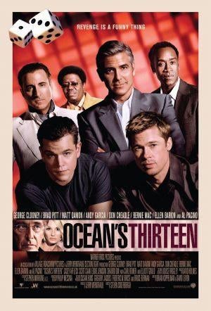 OCEAN ' S   THIRTEEN      filmposter., Rechthoekig Staand, Verzenden, Zo goed als nieuw, A1 t/m A3