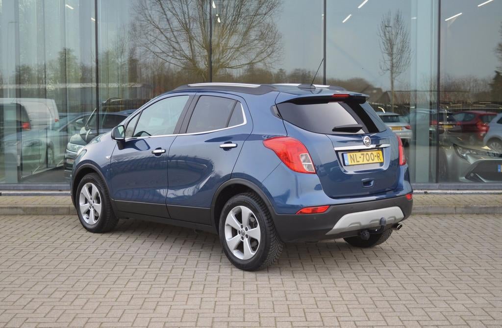 Opel Mokka X 1.4 Turbo Innovation | Trekhaak | Camera | Crui, Voorwielaandrijving, Gebruikt, Blauw, Leder en Stof