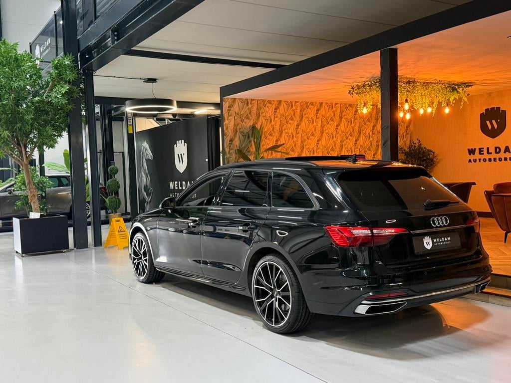 Audi A4 Avant 35 TFSI Advanced Garantie Pano Camera Elek Ach, Stof, Gebruikt, Zwart, 4 cilinders