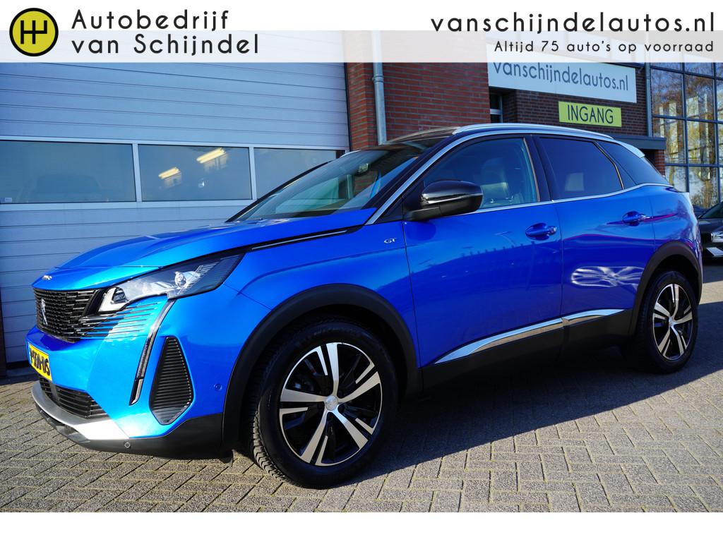 Peugeot 3008 1.2 PURETECH GT ORIGINEEL NEDERLANDS MET NIEUWE, Auto's, Peugeot, Voorwielaandrijving, Gebruikt, 1199 cc, Blauw
