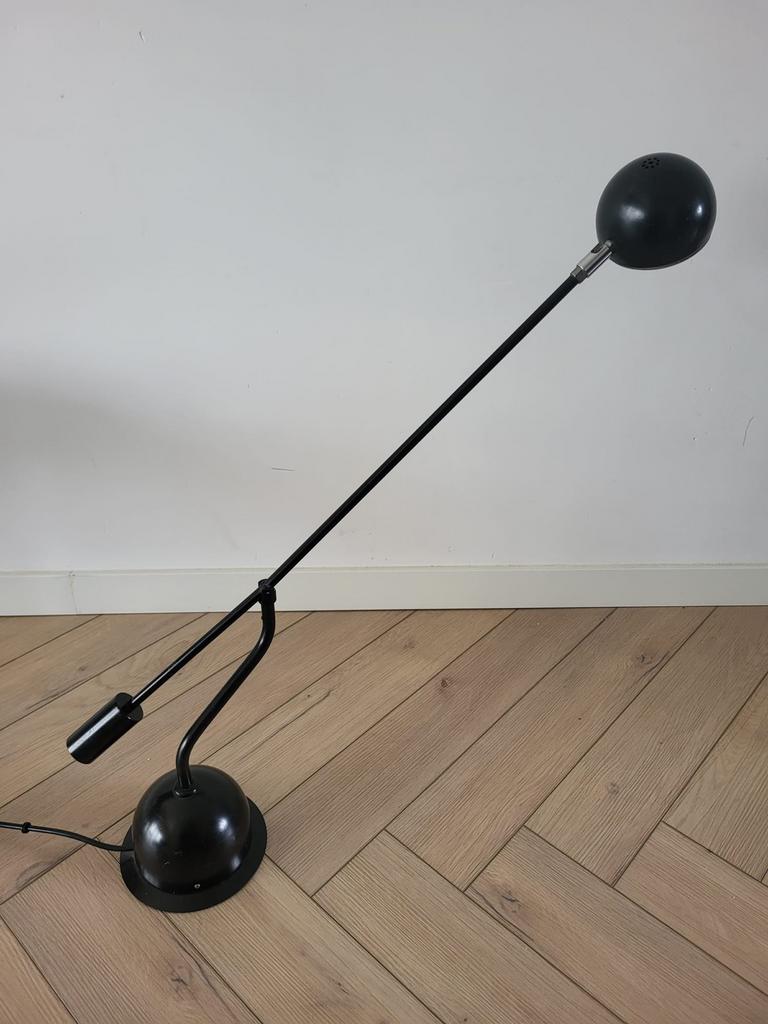 Vintage jaren 80 Sölken Bauhaus bureaulamp - Zwart metaal, Ophalen, Bauhaus, Zo goed als nieuw, Metaal