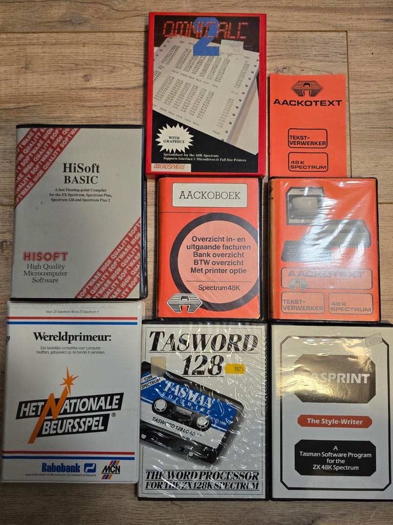 ZX Spectrum office software - HiSoft, Tasword, Omnicalc, Ophalen of Verzenden