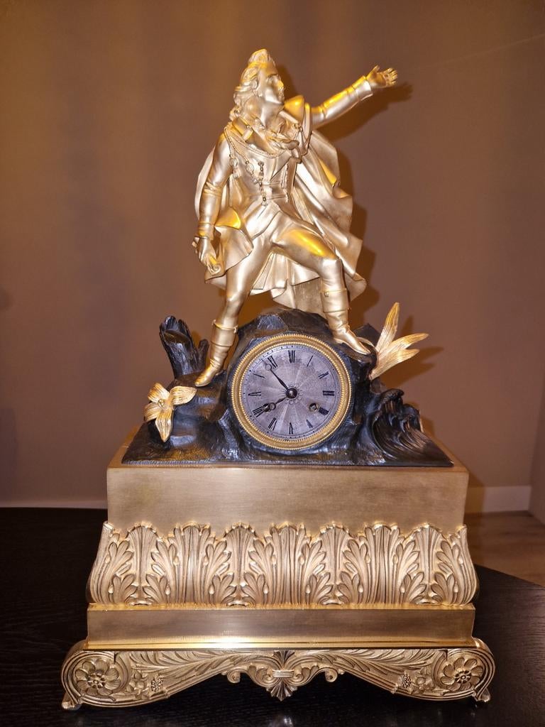 Antieke Franse pendule klok (Karl Moor), Ophalen