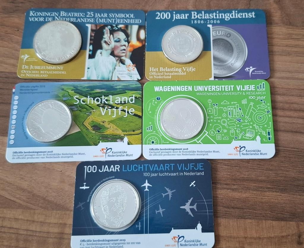 Coincard verkeerd in de verpakking 11 stuks, Ophalen of Verzenden, Koningin Beatrix, Euro's