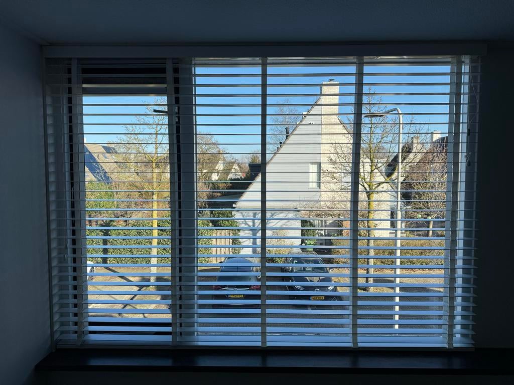 3x GAMMA 50mm op maat houten jaloezie wit (kleurnr. 944), Ophalen, Zo goed als nieuw, 200 cm of meer, Wit